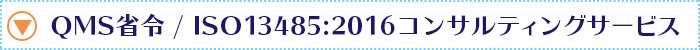 QMS省令 / ISO13485:2016コンサルティングサービス